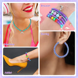 300pcs Heart Fruit Flower Smiley Beads Polymer Clay DIY Bracelet Accessories