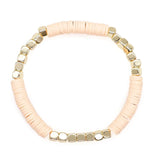 Acrylic Interval Bead Bracelet Women Soft Pottery Friendship Bracelet