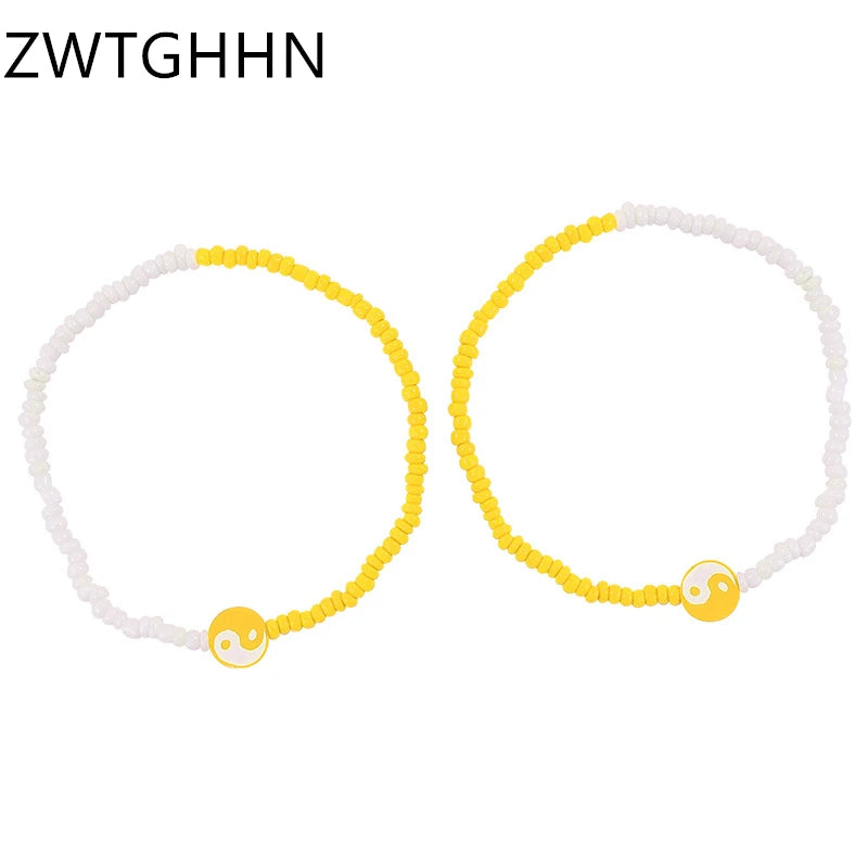 Multicolor Gossip Seed Beads Anklets For Women Bohemian