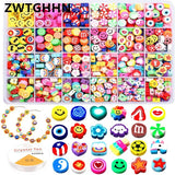 Polymer Clay Beads Spacer Smiley Animal Heart Shape