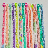 Geometric Resin Chain Statement Chokers Necklace for Women