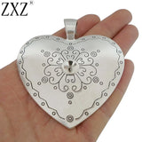Large Heart Charms Pendants for Necklace Making 73x69mm
