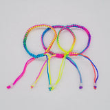 10pcs Colourful Braided Cord Friendship Bracelets Ankle Jewelry