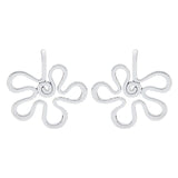 10pcs Tibetan Silver Boho Open Flower Spiral Charms Pendants