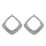 10pcs Tibetan Silver Square Charms Pendants for Jewelry Making
