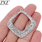 10pcs Tibetan Silver Square Charms Pendants for Jewelry Making