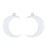 10pcs Tibetan Silver Crescent Moon Charms Pendants for Jewelry Making 44x31mm