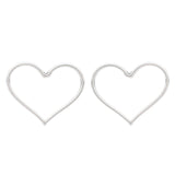 10pcs Tibetan Silver Large Open Heart Charms 44x37mm