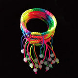 10pcs Rainbow Macrame Friendship Anklet Gift