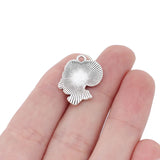 15pcs Xmas Santa Claus Charms Beads For Jewelry Making 24x21mm