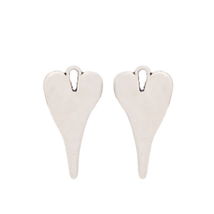 20pcs Tibetan Silver Heart Charms Pendants 27x14mm