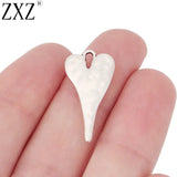 20pcs Tibetan Silver Heart Charms Pendants 27x14mm