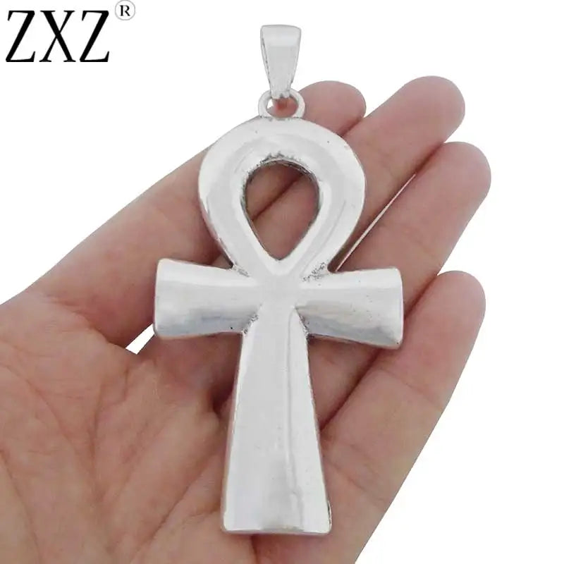 2pcs Large Ankh Egyptian Cross Charms Pendants 80x42mm