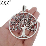 2pcs Large Tree Charms Pendants for Necklace 75x59mm