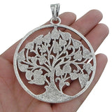 2pcs Large Tree Charms Pendants for Necklace 80x62mm