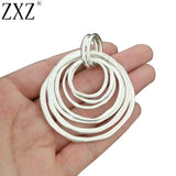 2pcs Large 7 Circles Pendants Necklace Jewelry Making Findings