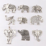 2pcs Elephant Charms Pendants for Jewelry Making