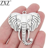 2pcs Elephant Charms Pendants for Jewelry Making