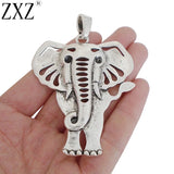 2pcs Elephant Charms Pendants for Jewelry Making