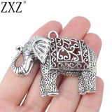 2pcs Elephant Charms Pendants for Jewelry Making