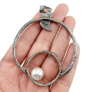 2pcs Tibetan Silver Boho Charm Pendants for Jewelry Making