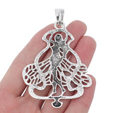 2pcs Large Fairy Charms Pendants for Jewelry Making 72x53mm