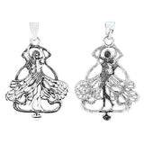 2pcs Large Fairy Charms Pendants for Jewelry Making 72x53mm
