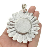 2pcs Sunflower & Stone Charms Pendants for Jewelry Making