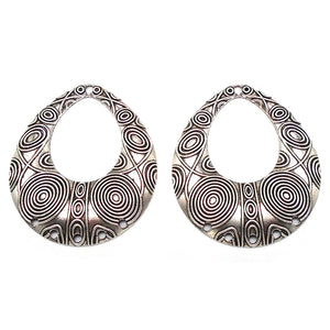 4pcs Boho Large Chandelier Necklace Connectors Pendants 60x52mm