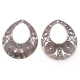 4pcs Boho Large Chandelier Necklace Connectors Pendants 60x52mm