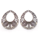 4pcs Boho Large Chandelier Necklace Connectors Pendants 60x52mm