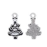 50pcs Christmas Tree Charms Pendants for Jewelry Making