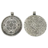 5pcs Boho Flower Charms Pendants for Jewelry Making 54x46mm