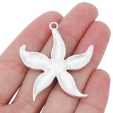 5pcs Large Sea Star Starfish Charms Pendants 48x43mm
