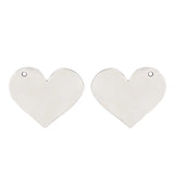 5pcs Tibetan Silver Large Heart Charms Pendants for Necklace Jewelry Making