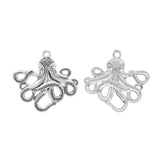 5pcs Tibetan Silver Large Octopus Squid Charms Pendants Jewelry Making Findings