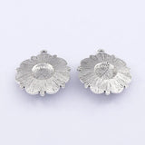 6pcs Boho Flower Turquoise Stone Charms Pendants for Jewelry Making