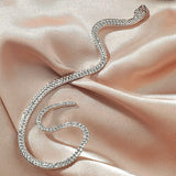 Punk Snake Earring for Men Retro Metal Long Drop Earrings