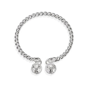 Vintage Double Bell Alloy Bracelet for Women Girls Gift