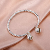 Vintage Double Bell Alloy Bracelet for Women Girls Gift