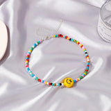 ZYZQ Smiley Women Necklace DIY Resin Beaded Romantic Gift For Girlfriend