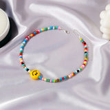 ZYZQ Smiley Women Necklace DIY Resin Beaded Romantic Gift For Girlfriend