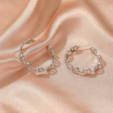 C-shaped Hollow Pig Nose Hoop Earrings for Women Party Jewelry