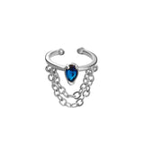 Korea Personality Non-pierced Chain Stud Earrings For Women