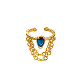 Korea Personality Non-pierced Chain Stud Earrings For Women