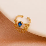 Korea Personality Non-pierced Chain Stud Earrings For Women