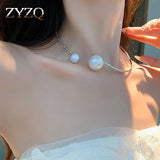 Noble Pearl Necklace Women Creative Clavicle Chain Wedding Jewelry