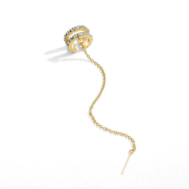 Zircon Tassel Earrings for Women Sweet Temperament Jewelry