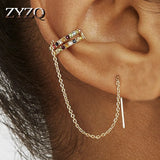 Zircon Tassel Earrings for Women Sweet Temperament Jewelry