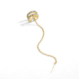 Zircon Tassel Earrings for Women Sweet Temperament Jewelry